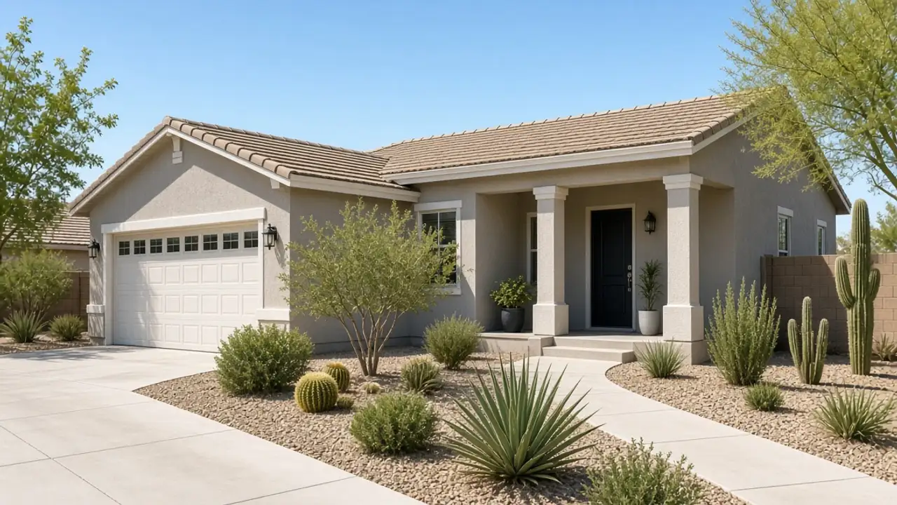 Las Vegas home exterior prepared for sale